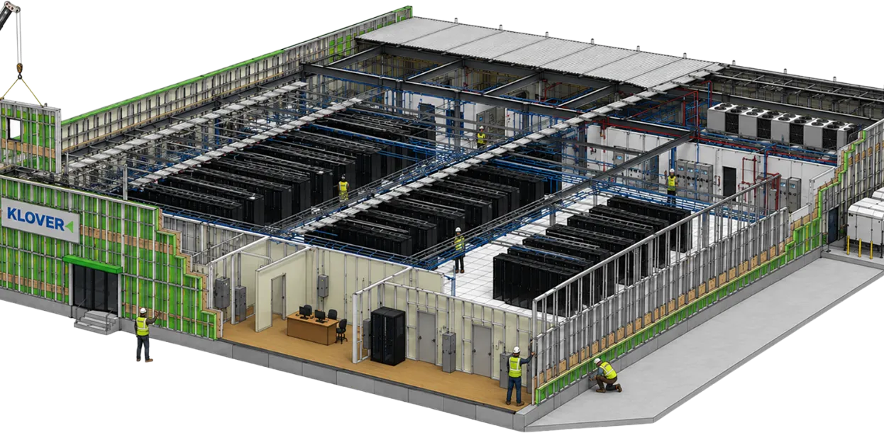 Data center prefabricated construction by Klover