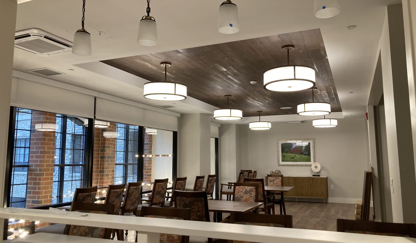 MIU Dining Stikwood Ceiling